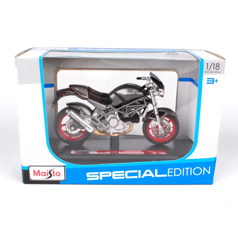 Мотоциклетный велосипед MAISTO 1:18 Ducati Monster S4 модель под давлением игрушка новинка в