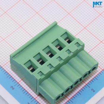 

100Pcs 5P 5.08mm Pitch B-Type Straight Female PCB Electrical Screw Wire Terminal Block Connector