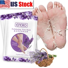 Efero, 5 пар = 10 шт., детская маска для пилинга ног, маска для ног, педикюрные носки, экстракт лаванды, удаляет омертвевшую кожу, маска для ног