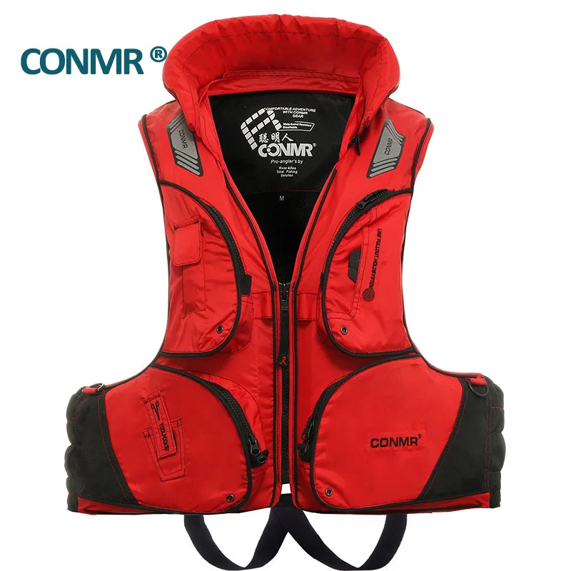CONMR QF 1914 Famous brand Fishing vest life vest jacket for adult men outdoor skiing hunting