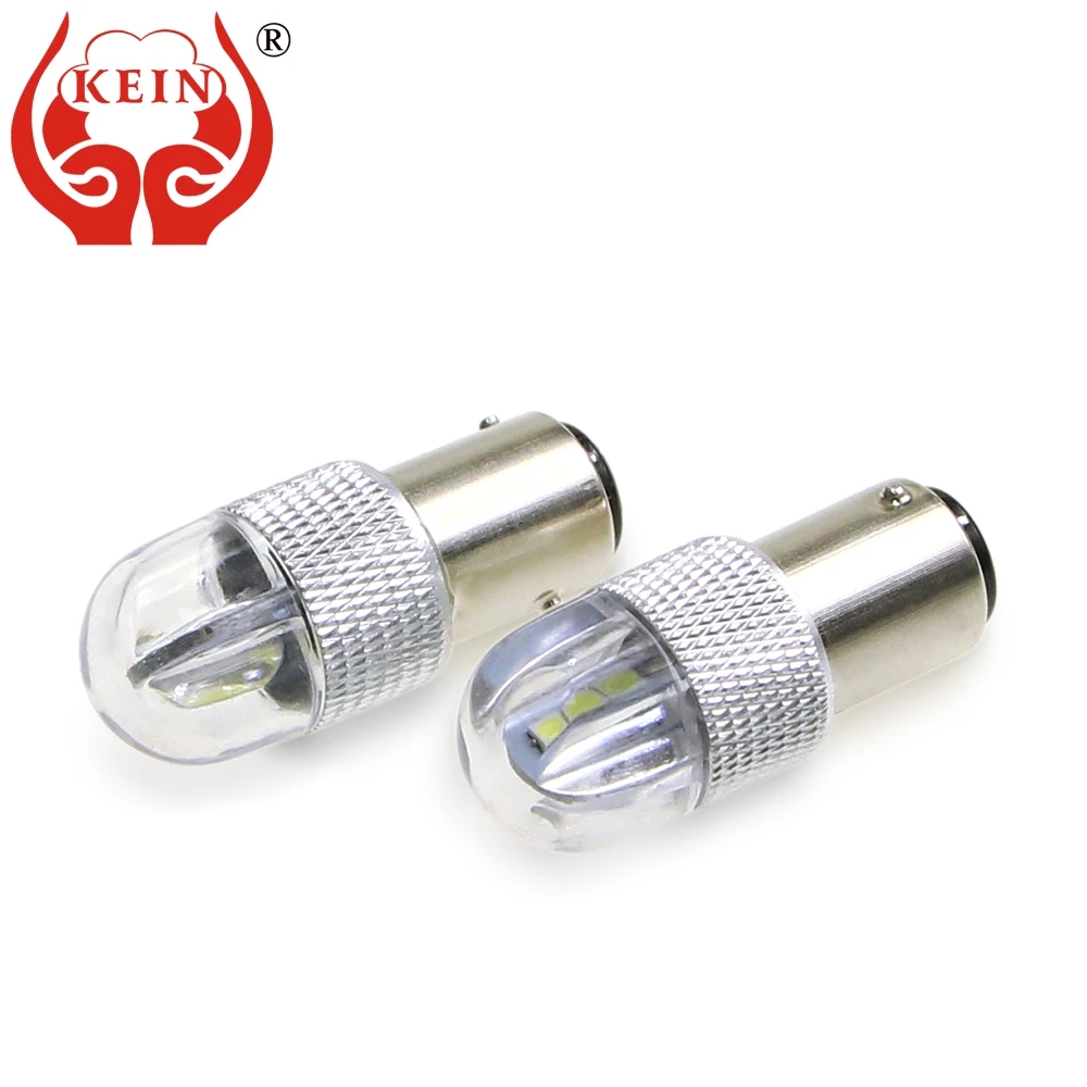 

KEIN 2PCS BAY15D 1157 led strobe flash light P21/5W 6smd 3030 Nonpolarity led car auto brake stop tail lamps bulb motorcycle 12V