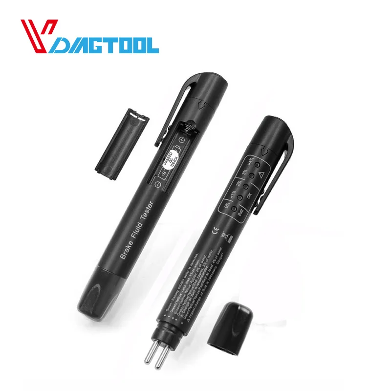 

5Piece/lot Brake Liquid Tester Mini Brake Fluid Test Pen LED Display Testing Mositure of Brake Oil For DOT3 DOT 4 No Package