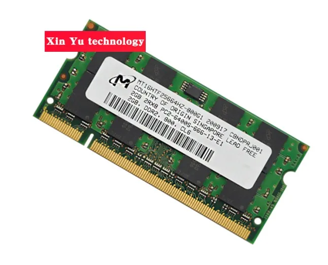 Пожизненная гарантия на Micron DDR2 2GB 800MHz PC2-6400S DDR 2 2G ноутбук память ноутбук ram 200PIN SODIMM
