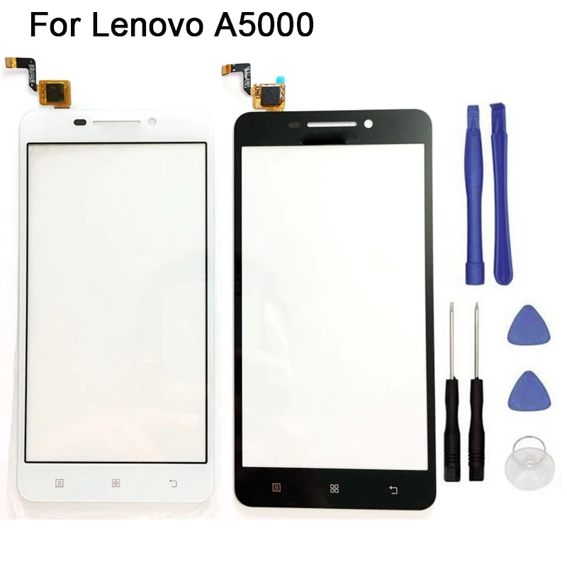 

New Touch screen For Lenovo A5000 Touch Screen Digitizer Front Glass Touch Panel Replacement + tool