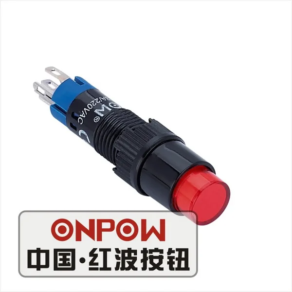 ONPOW 8 мм 1NO1NC красный/зеленый/синий/желтый/белый светодиодный Мгновенный Круглый