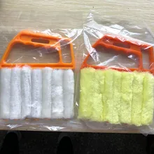 חלון ניקוי מברשת 1 PC רחיץ מיקרופייבר מטבח אביזרי חלון ניקוי מברשות תריסים מברשת נייד(China)