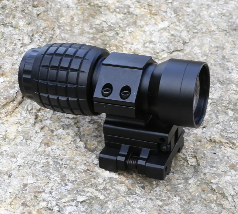 Tactical 3x Magnifier For Hunting Aluminum Blackin Hunting Gun