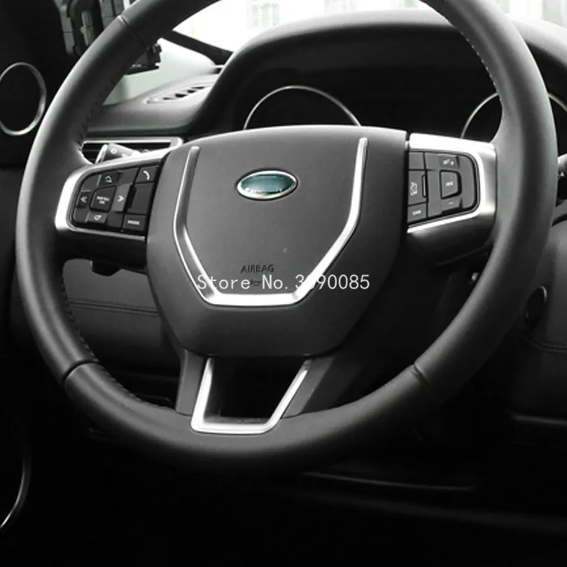 Автомобильный Стайлинг ABS хром руль блестки украшение для интерьера автомобиля наклейки для Land Rover Дискавери Спорт