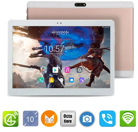 Бесплатная доставка DHL 10-дюймовый планшетный ПК 3G 4G Lte Deca Core 8 Гб RAM 128 ROM Dual SIM 8.0MP Android