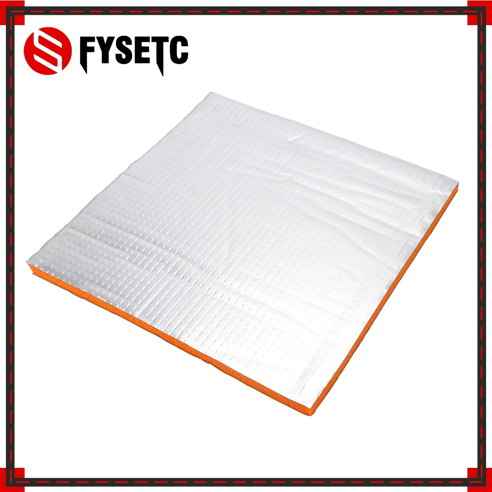 

1PC Orange Foil Self-adhesive Heat Insulation Cotton 214*214 mm 3D Printer Heating Bed Sticker 10mm Thickness For Wanhao i3