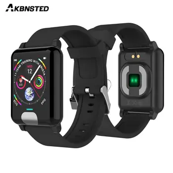 

AKBNSTED E04 Waterproof Smart Watch ECG PPG Blood Pressure Heart Rate Monitor Activity Fitness Tracker Bracelet For IOS Android