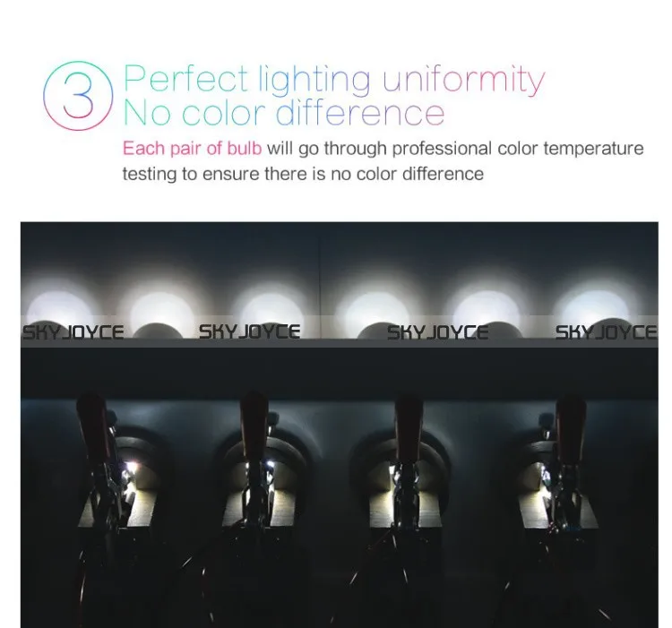 YEAKY HID BULBS H1 H3 H7 H8 H9 H10 H11 9005 9006 (6)