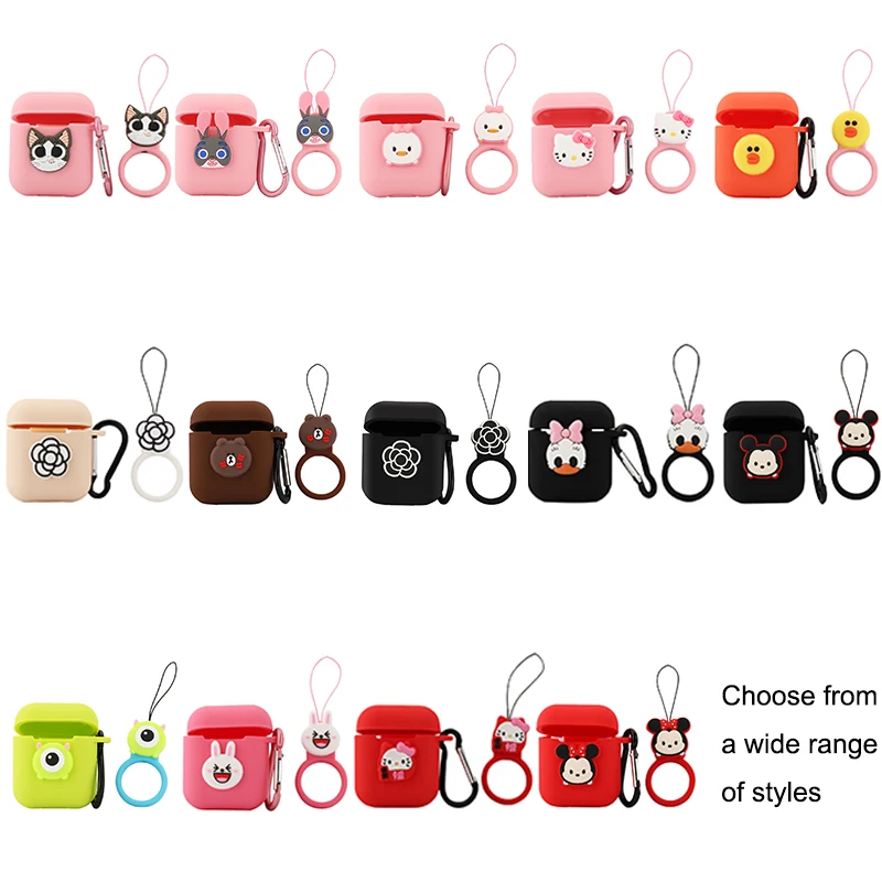 Cartoon Cute Soft Case Earphone for Apple Airpods I10 Tws Bluetooth Wireless Headphone Protective Cover for Air Pods Ear Headset Cartoon Cute Soft Case Earphone for Apple Airpods I10 Tws Bluetooth Wireless Headphone Protective Cover for Air Pods Ear Headset