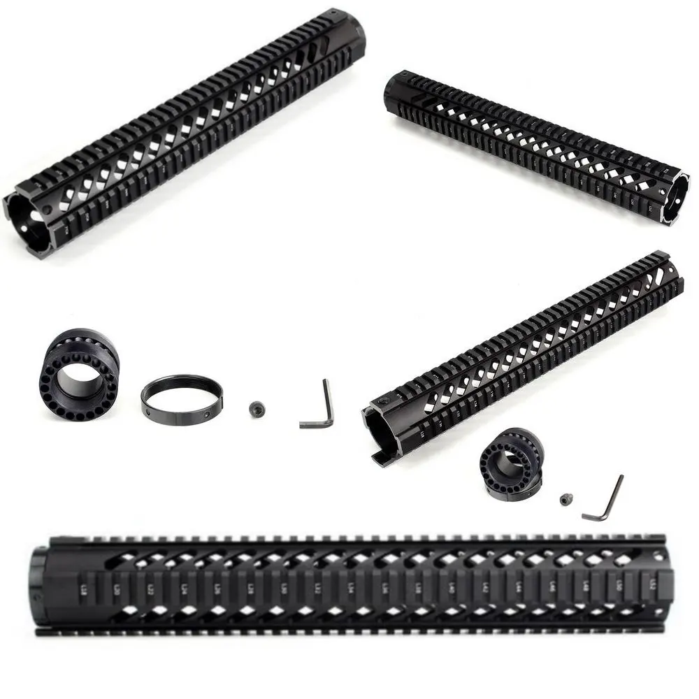 Тактический " 7" " 10" 1" 15" бесплатно поплавок Quad Picatinny Rail Handguard подходит на стандартный карабин. Крепление винтовки 223 5,56 AR15 M16