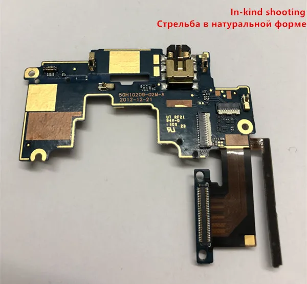 Heyman Flex Cable Headphone Jack for HTC One M7 801e sound button headphone connector flash with components Free shipping