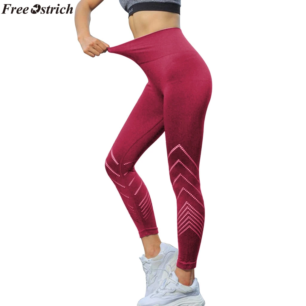 Облегающие тренировочные штаны. Фитнес леди леггинс.