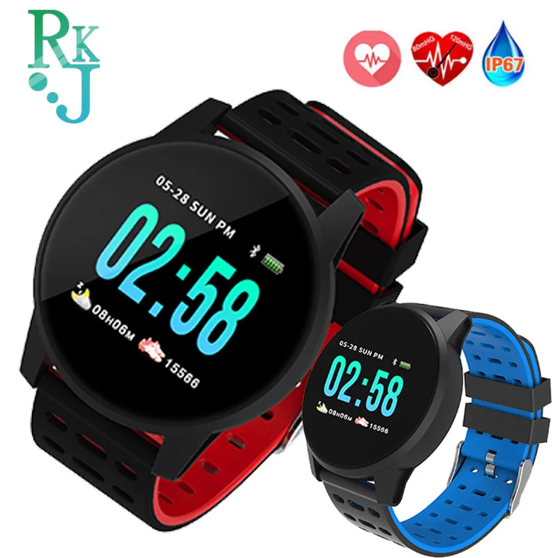 W1 смарт-браслет reloj inteligente pulsometro ritmo cardi фитнес-трекер пульт дистанционного