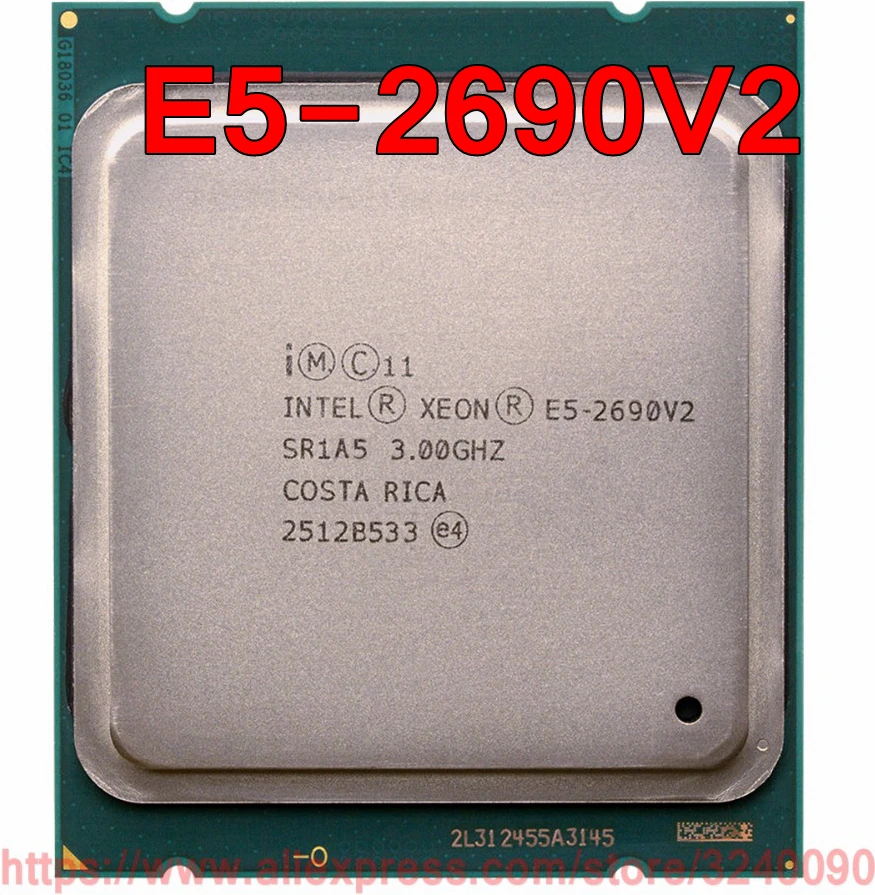 Процессор Intel ЦП Xeon процессор SR1A5 3 0 ГГц 10 ядер 25M LGA2011 E5 2690V2 2690 V2 бесплатная