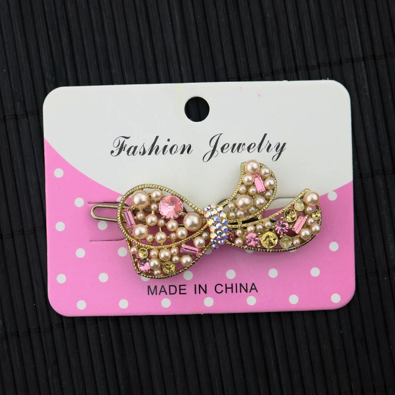 100pcs Pink Square Hair Accessory Packaging Paper Packing Cards Jewelry