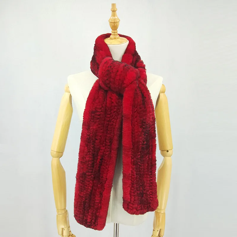 Выдра кроличий мех шарф женский Осень Зима Новый 2018 Корейская версия Женщины чистый цвет мех тепло удлинение MZ85