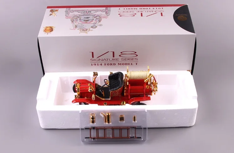 Лнл Ford юймин 1914 Ford T-тип автомобиля 1:18 пожарная машина модель украшения