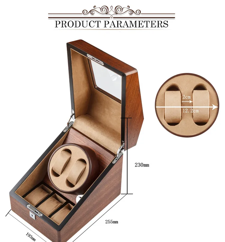 Яо два слота деревянный Коробки для часов модные Automantic механические Коробки для часов Часы хранения подарок Коробки новые часы Дисплей B0105