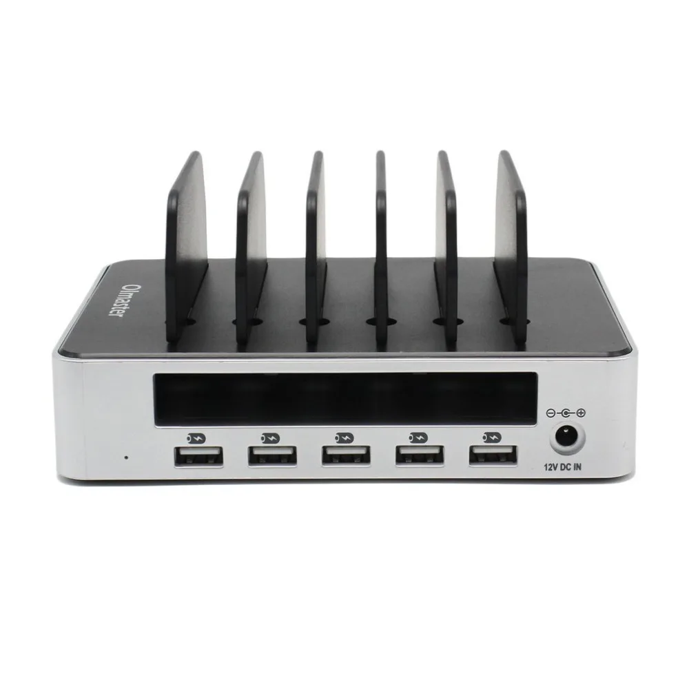 

Olmaster Charging Dock 5 USB Ports Charger Multifunction USB Hub With Stand Fast Charging Universal for Phone Tablet
