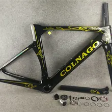 Золото Colnago концепция карбоновая дорожная Рама fit di2 Механическая группа гоночная велосипедная Рама Топ