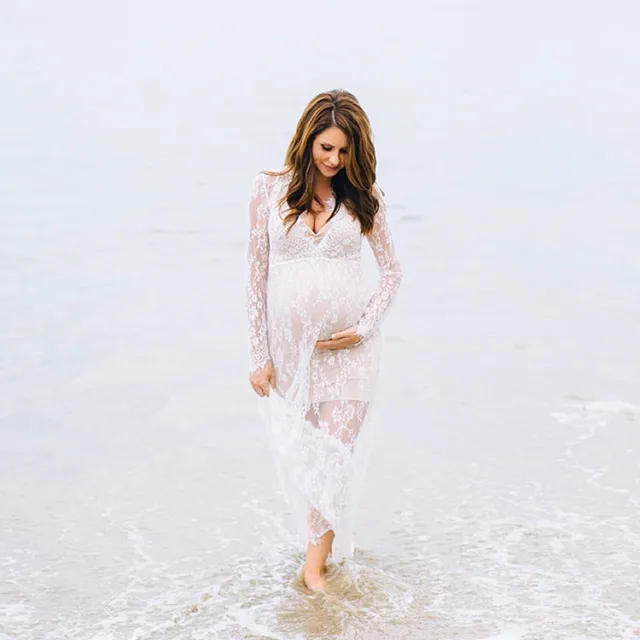 White Maternity Dress