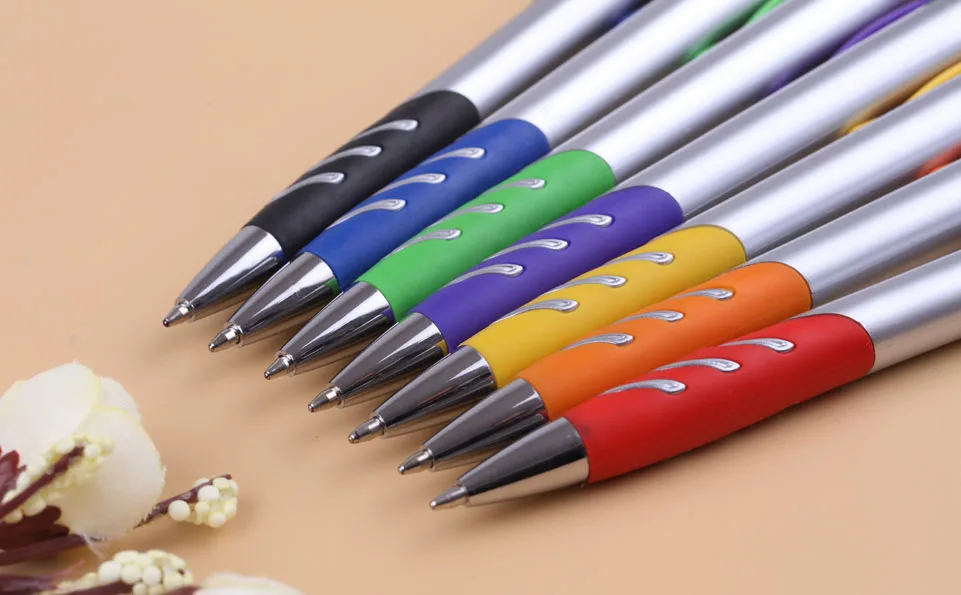 US $268.80  Free Shipping free logo 500pcslot nice metallic schoolofficefair use customized logo printing branded personalized pen