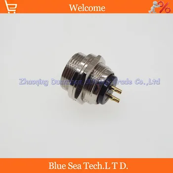 

2 Pin 16mm female Wire panel connector,GX16 Plug for aviation,computer ect.reversed assembling type ,circular connector