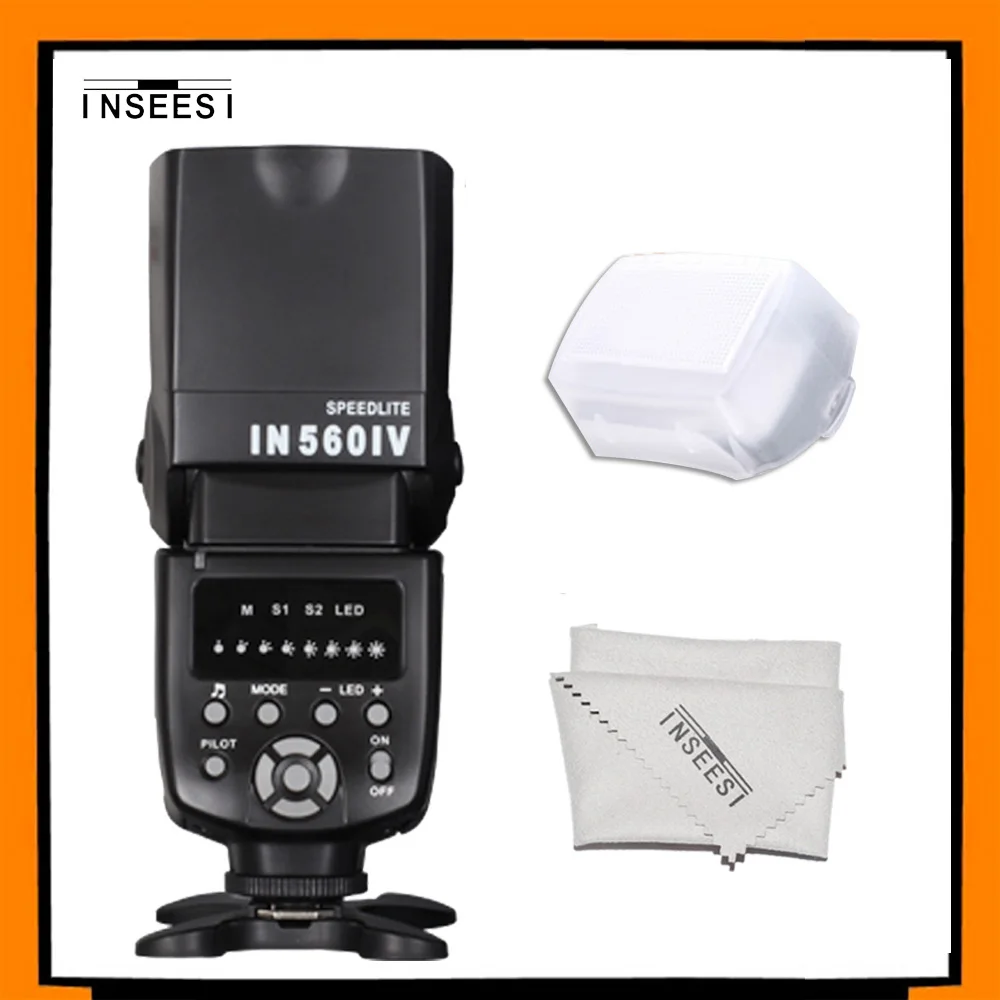 INSEESI IN560IV    IN-560IV  Speedlite  Nikon Canon Sony Olympus Pentax Panasonic DSLR 