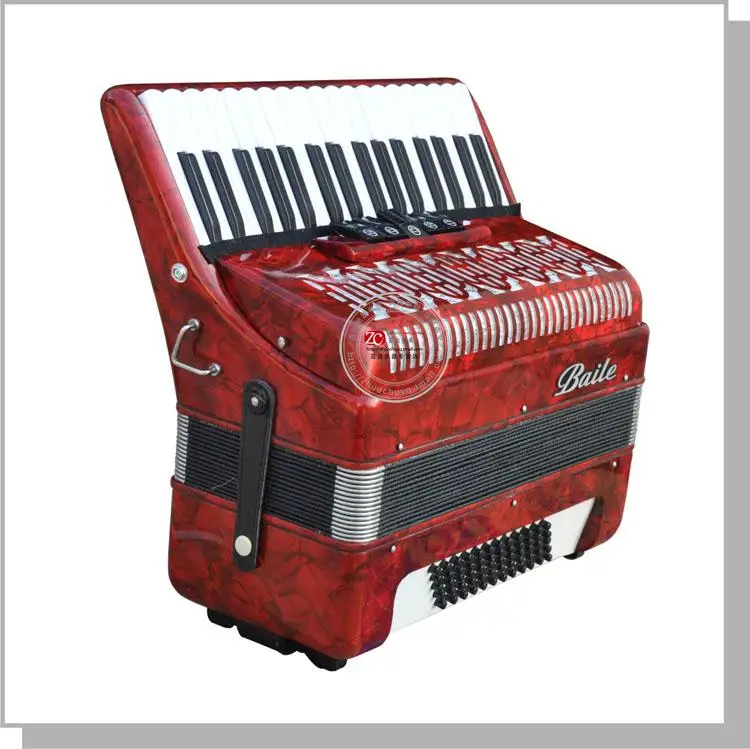 Baile Accordion 34 Buttons 60 Bass Accordion Black Or Red Color