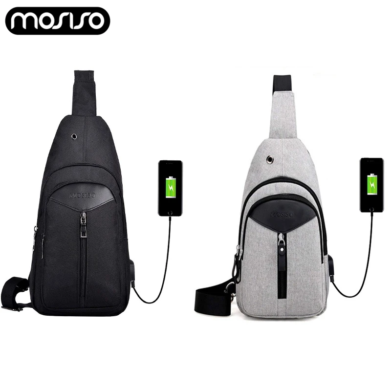 

MOSISO 2019 New Arrival USB Charging Crossbody Bags Men Anti-theft Chest Pack Summer Short Trip Messengers Bag Shoulder Bag Wome