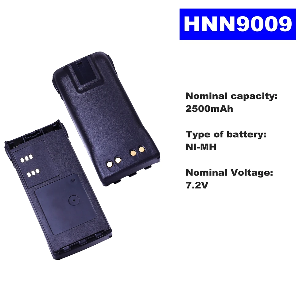 7.2V 2500mAh NI-MH Radio Battery HNN9009 For Motorola Walkie Talkie GP320/340/338/360/380 PTX760/960 PRO-5150 Two Way Radio radioman hard leather case carrying holder holster for motorola ht1550 ht1250 gp320 ptx780 ptx760 ptx700 radio