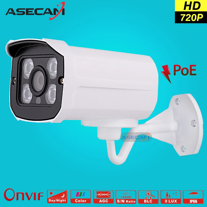 

IP Camera 720P 960P Security Surveillance CCTV 4* IR Array LED Aluminum Bullet Metal Waterproof Outdoor Onvif camera ip WebCam