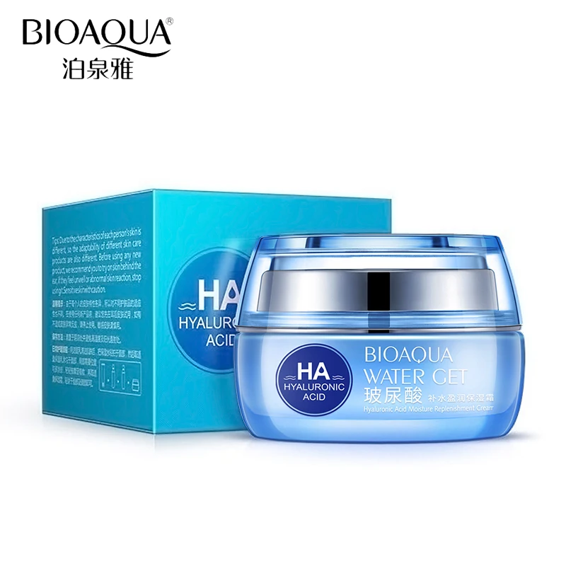 Бренд BIOAQUA увлажняющий крем для лица с гиалуроновой кислотой улучшает сухость