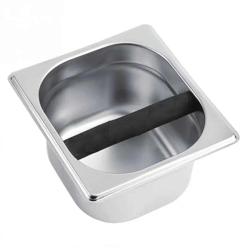 Container Knock Box Tool Accessory for Professional Coffee Maker Machine Stainless Steel