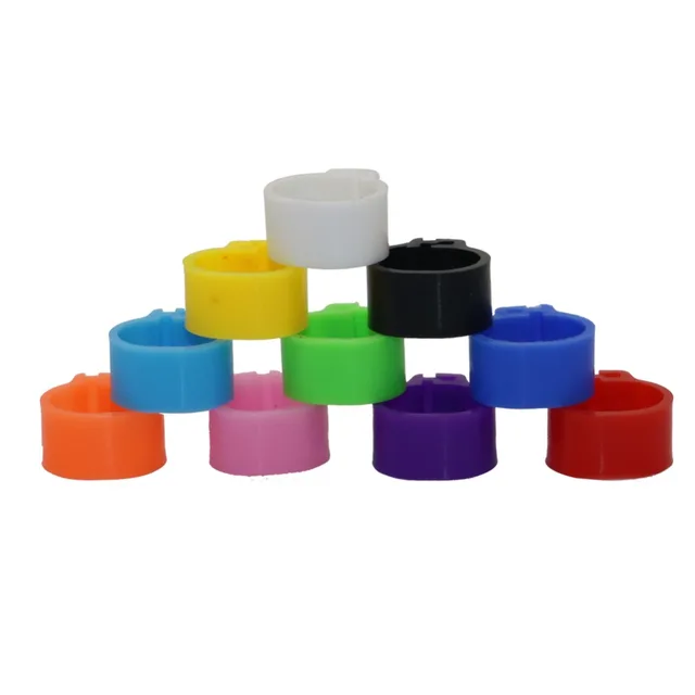1000 Pcs Pigeons Rings 8mm/10mm Bayonet Identification Ring Opening Pigeon Ring Color Pigeon Foot Ring Pigeon Training Supplies