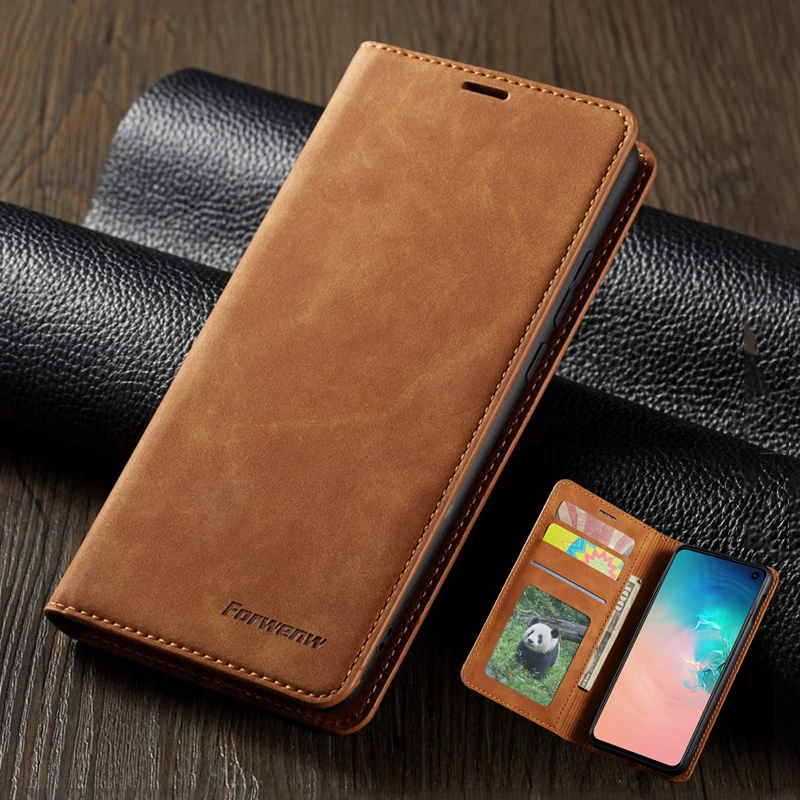 Роскошный кожаный флип-чехол для Samsung Galaxy S9 S8 S10 J4 J6 Plus A40 A50 A60 A70 A30 Note9 A7 A8 | Мобильные