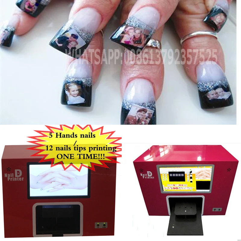 Whole Digital Nail Art Printer Machine From China 2016 Brand New Intelligent Digital Touch Screen Nail Printer Flatbed For Flower