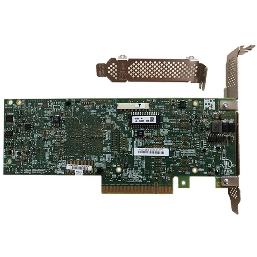 Eastforfuy Avago LSI 3ware SAS 9750-4I LSI00215 кабели используются 8 портов 512 МБ кэш SFF8087 RAID0.1.5.6 PCI-E2.0x8 плата контроллера