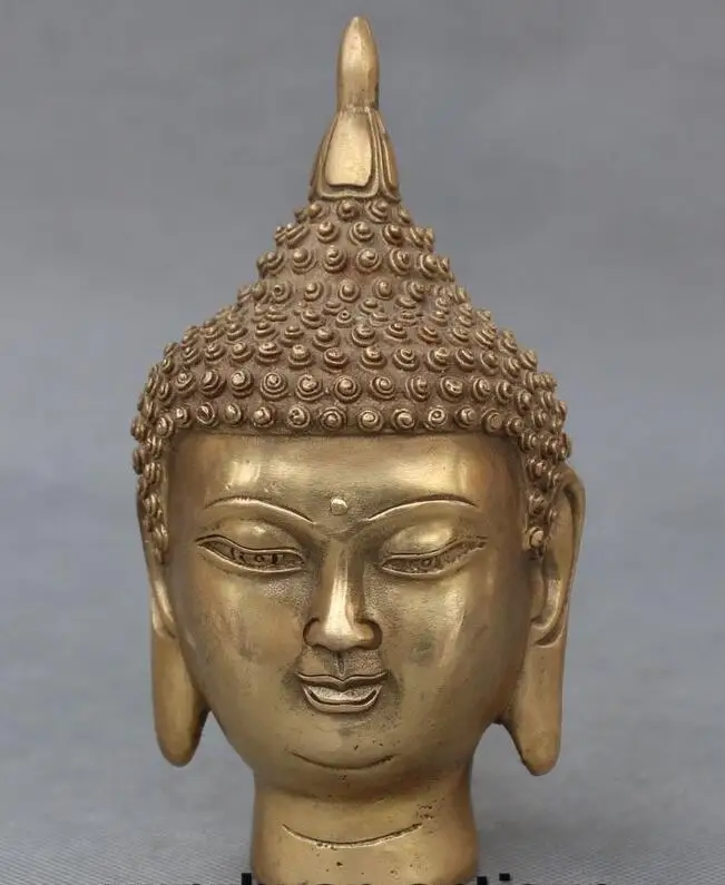 Tibet Buddhism Shakyamuni Amitabha Buddha Sakyamuni Head Sculpture