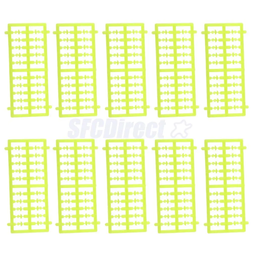 10 Frames/100pcs Carp Fishing Boilie Stops Dumb Bell Hair Rig Stops Tackle