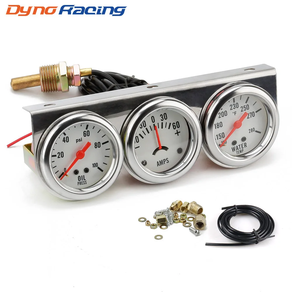 Sensor Temperatura Coche Reloj Medidor De Presion Aceite Coche