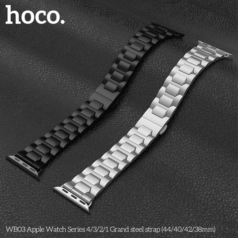 Ремешок для часов HOCO из нержавеющей стали 316 Apple Watch 42 мм 44 38 40 ремешок iWatch