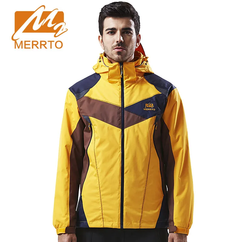 

MERRTO Waterproof Fleece Jacket Windproof Warm Winter Jacket Mens Three In One Hiking Outdoor Mountaineering Jacket For Men