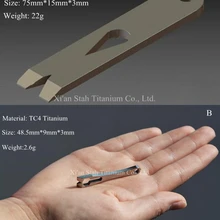 Титан TC4 EDC Мини Микро-Многофункциональность тактическая монтировки/гвоздодер поверхность для выживания Ножи