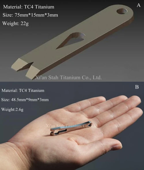 Титана TC4 EDC Мини Микро Многофункциональный тактический Pry бар/ногтей Съемник