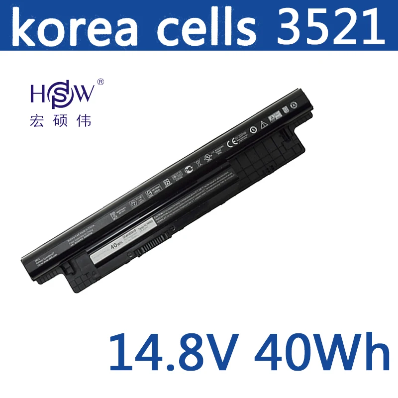 

HSW laptop battery 14.8V 40WH For DELL For INSPIRON 17R 5721 17 3721 15R 5521 15 3521 14R 5421 14 3421 VOSTRO 2521 2421 battery